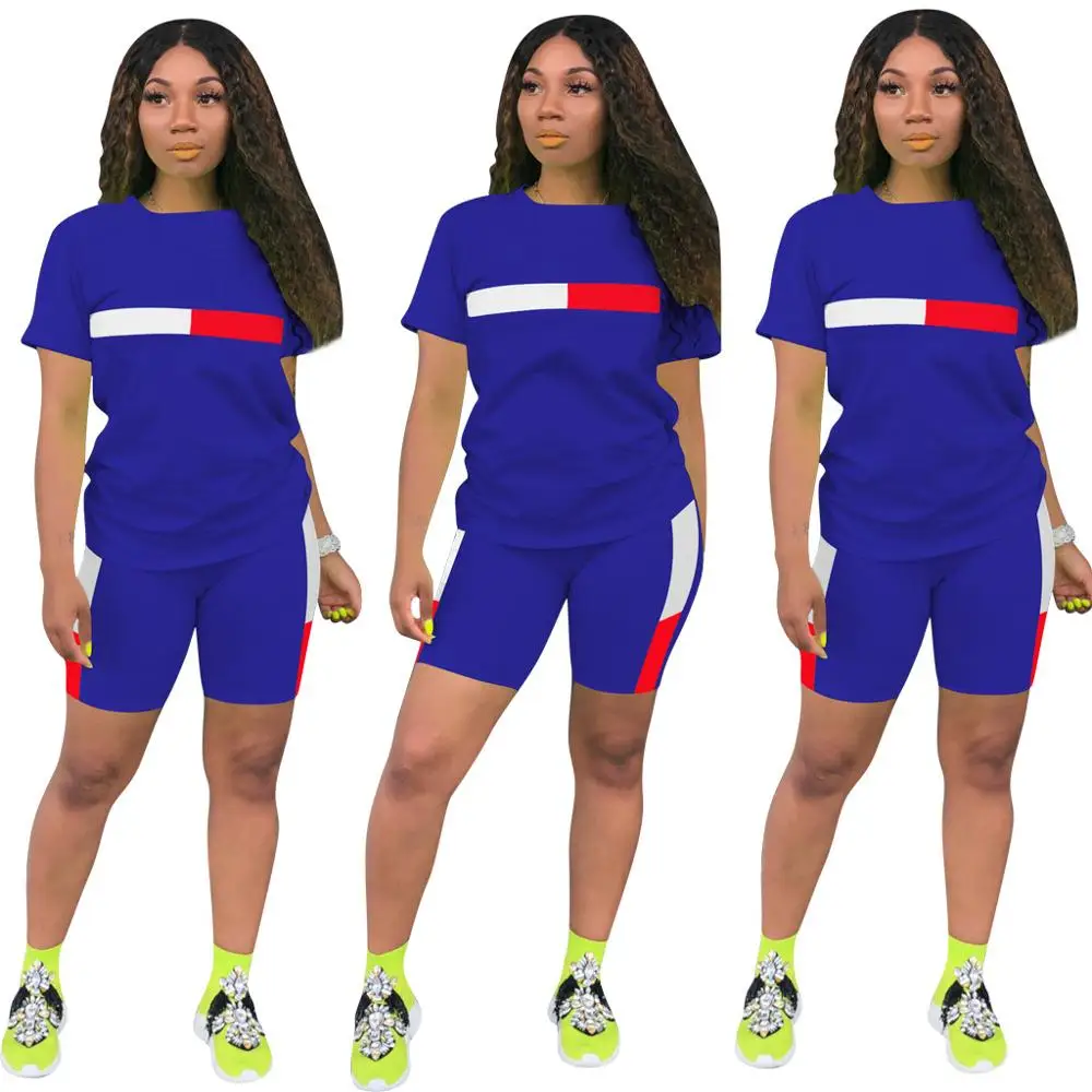 Wholesale Casual Two Piece Set Sport Wear Streetwear Women O Neck Short Sleeve Pullover T-shirt And Shorts Tracksuit Femme
Wholesale Casual Two Piece Set Sport Wear Streetwear Women O Neck Short Sleeve Pullover T-shirt And Shorts Tracksuit Femme