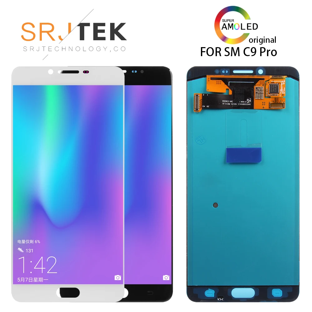 ORIGINAL 6.0'' SUPER AMOLED For Samsung Galaxy C9 Pro C9000 LCD Display Touch Screen Digitizer Assembly Replacement Parts c9 pro
ORIGINAL 6.0'' SUPER AMOLED For Samsung Galaxy C9 Pro C9000 LCD Display Touch Screen Digitizer Assembly Replacement Parts c9 pro