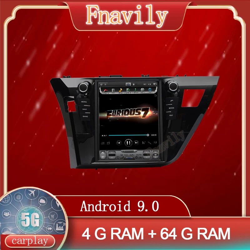 Android 9 Car Radio For Toyota Corolla Car Multimedia System Player GPS Navigation Vertical Screen Tesla Style 10.4" PX6
Android 9 Car Radio For Toyota Corolla Car Multimedia System Player GPS Navigation Vertical Screen Tesla Style 10.4" PX6