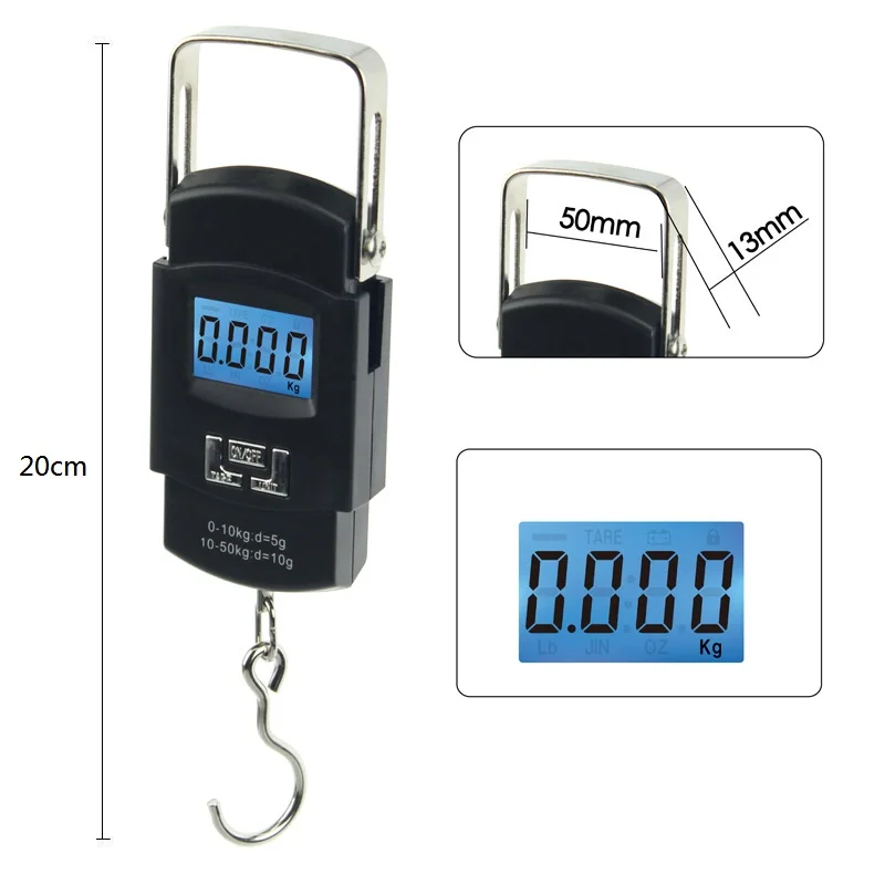 50Kg/110 Electronic Portable LCD Digital Scale Double Luggage Weight Scale Balance Scales For Hanging Hook Travel
50Kg/110 Electronic Portable LCD Digital Scale Double Luggage Weight Scale Balance Scales For Hanging Hook Travel