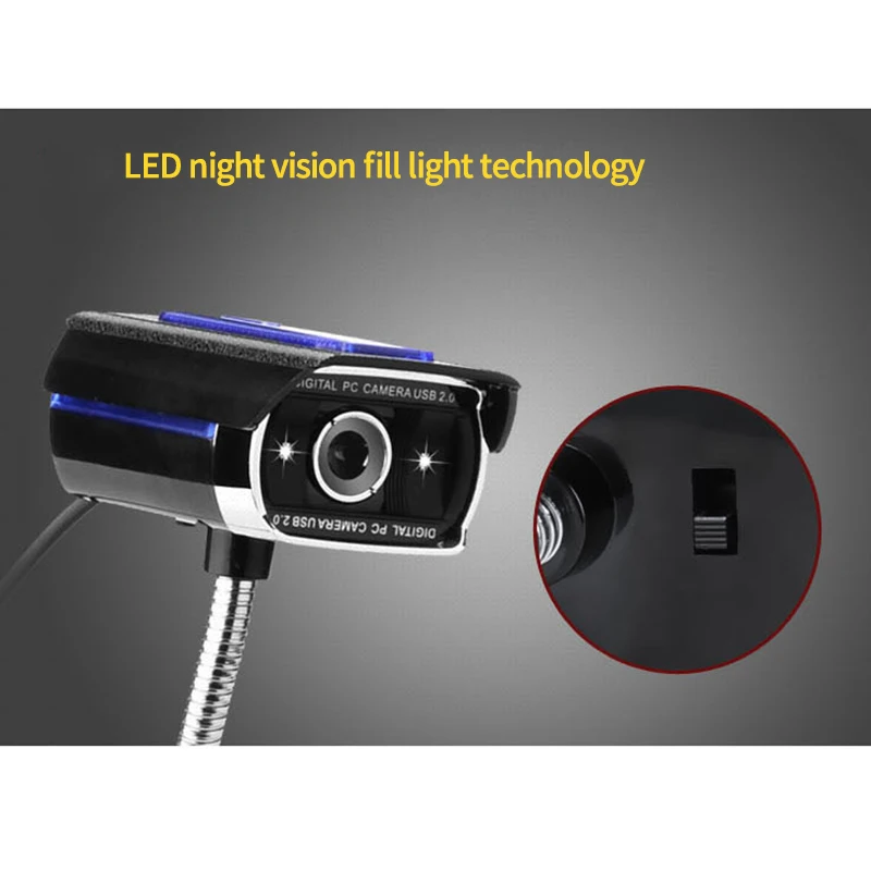USB Webcam 1080P Computer PC Laptop Full HD for Youtube Live Video LED Camera Night Vision with Microphone for Skype
USB Webcam 1080P Computer PC Laptop Full HD for Youtube Live Video LED Camera Night Vision with Microphone for Skype