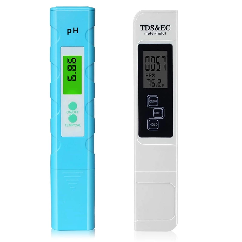 2 Pack Water Quality Tester Digital PH Meter And Digital TDS Meter Kit With ATC For Drinking Water Hydroponics Aquarium
2 Pack Water Quality Tester Digital PH Meter And Digital TDS Meter Kit With ATC For Drinking Water Hydroponics Aquarium