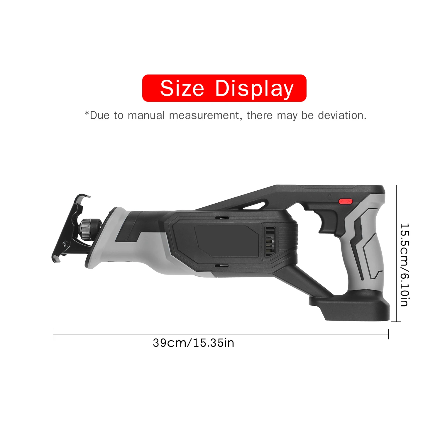 Cordless Electric Reciprocating Saw High Power LED Light 2 Rechargeable 21V Lithium-ion Battery for Wood Plastic Metal Cutting
Cordless Electric Reciprocating Saw High Power LED Light 2 Rechargeable 21V Lithium-ion Battery for Wood Plastic Metal Cutting