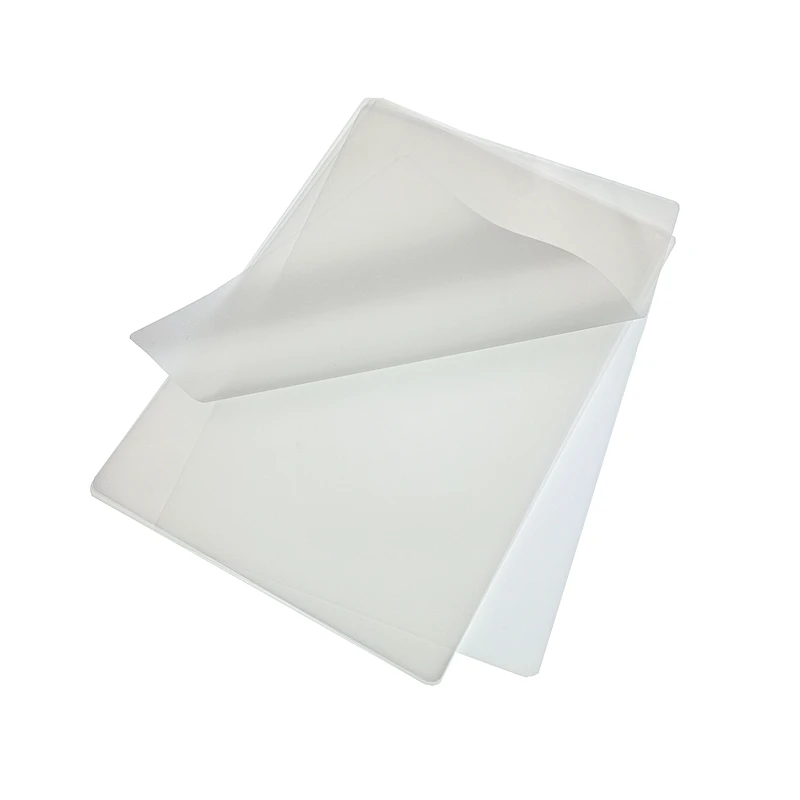 125micron Hot wind machine pvc PE Plastic sealing machine new laminating film A4+ size Plastic packaging machine film
125micron Hot wind machine pvc PE Plastic sealing machine new laminating film A4+ size Plastic packaging machine film