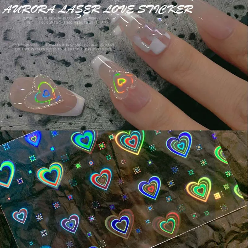 4 Style Beating Heart 8MM Nail Stickers Heart Design Nails Accessories Manicure Sticker Laser Light Aurora Nail Sticker NK146
4 Style Beating Heart 8MM Nail Stickers Heart Design Nails Accessories Manicure Sticker Laser Light Aurora Nail Sticker NK146