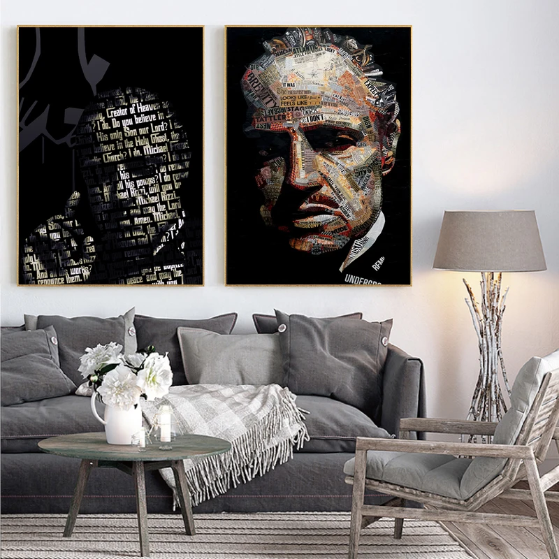 Graffiti Letter Collage Godfather Classic Movie Art Canvas Print Painting Fashion Abstract Wall Picture Home Decoration Poster
Graffiti Letter Collage Godfather Classic Movie Art Canvas Print Painting Fashion Abstract Wall Picture Home Decoration Poster