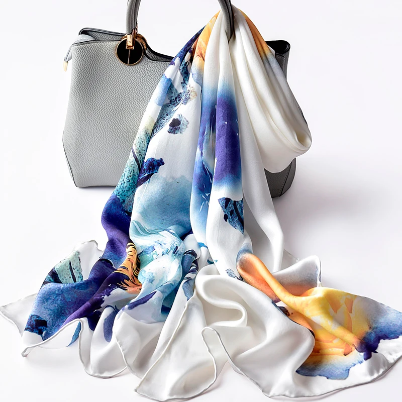100% Natural Real Silk Scarf for Women Print Hangzhou Pure Silk Scarves Hijab Luxury Brand Neckscarf Silk Shawl Wraps For Ladies
100% Natural Real Silk Scarf for Women Print Hangzhou Pure Silk Scarves Hijab Luxury Brand Neckscarf Silk Shawl Wraps For Ladies