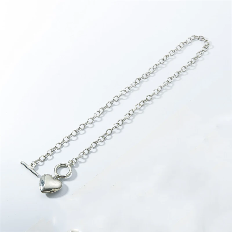 Korean Silver Color Heart Lock Chain Choker Necklace For Women Collar Goth Necklaces Fashion Party Chain Necklaces Punk Jewelry
Korean Silver Color Heart Lock Chain Choker Necklace For Women Collar Goth Necklaces Fashion Party Chain Necklaces Punk Jewelry