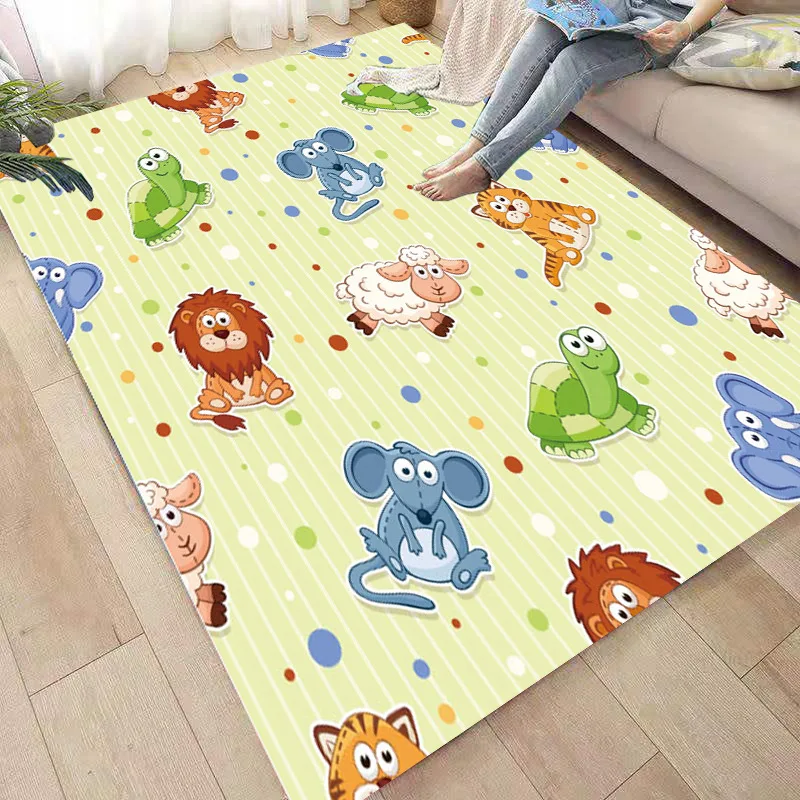 

Lion/Sheep/Tiger/Snake Rug Soft Flannel 3D Printed Rugs Parlor Mat Area Rugs Anti-slip Large Carpet Rug Living Room Decor 02
