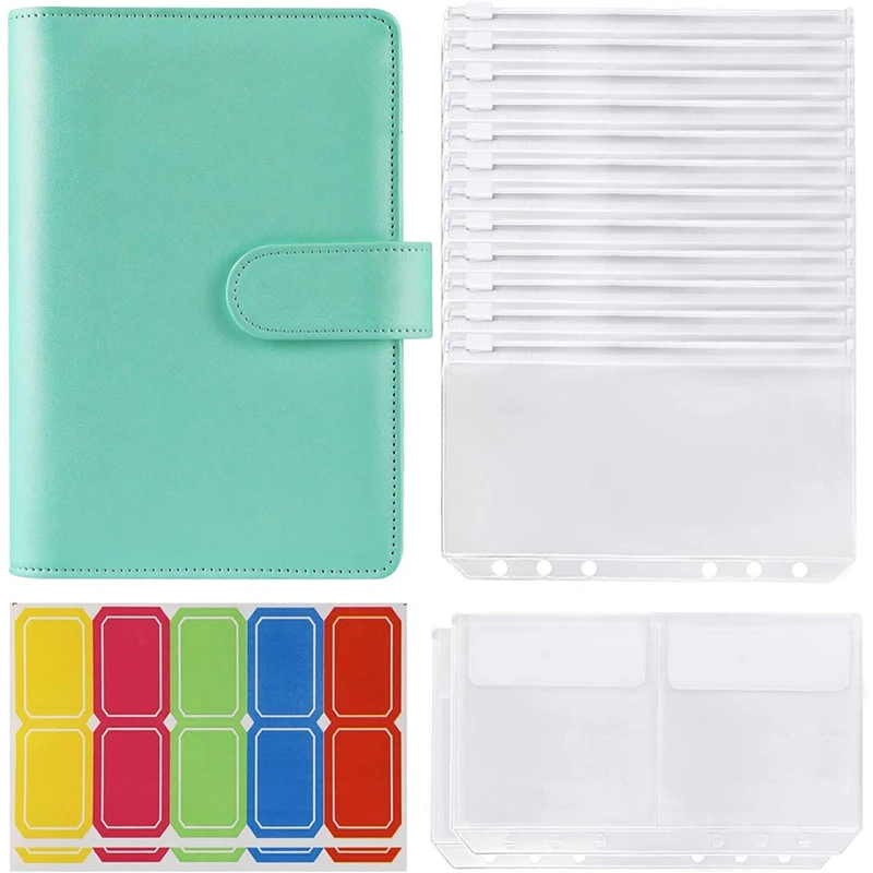 14 Binder Bags A6 with Leather Binder Cover, 6 Rings Budget Binder with Cash Envelope, Money Saving Binder
14 Binder Bags A6 with Leather Binder Cover, 6 Rings Budget Binder with Cash Envelope, Money Saving Binder