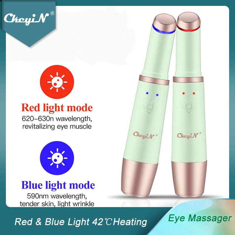 

CkeyiN Ionic Eye Massager Wand Pen Heated Vibration Massage Tool Relief Eye Fatigue Dark Circles Puffiness Anti Aging Wrinkle 51