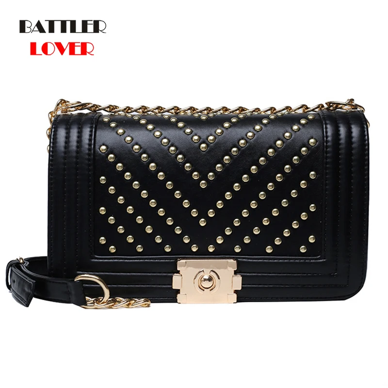 Women Satchels Shoulder Bags Rivet Designer Female Crossbody Bag Brand Cheap Messenger For Ladies Elegant Flap 2021 High Quality
Women Satchels Shoulder Bags Rivet Designer Female Crossbody Bag Brand Cheap Messenger For Ladies Elegant Flap 2021 High Quality