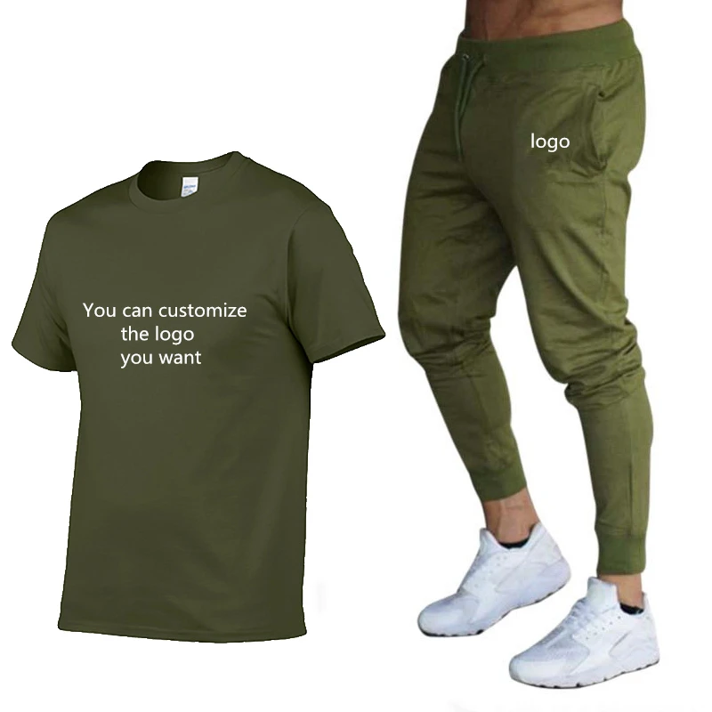 2020 Summer new Men's T-Shirt customize logo want Cotton Crew neck T-Shirt Mens Short Sleeve Pants Suit 2Pc 
2020 Summer new Men's T-Shirt customize logo want Cotton Crew neck T-Shirt Mens Short Sleeve Pants Suit 2Pc