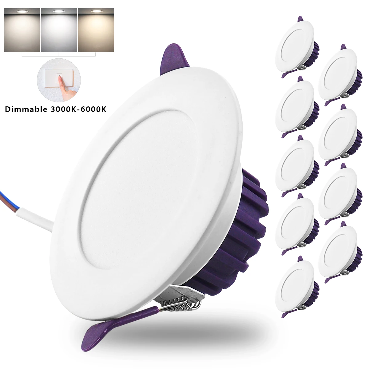 10pcs/lots 7w dimmable LED downlight 220v/110v recessed ceiling light spotlight
10pcs/lots 7w dimmable LED downlight 220v/110v recessed ceiling light spotlight