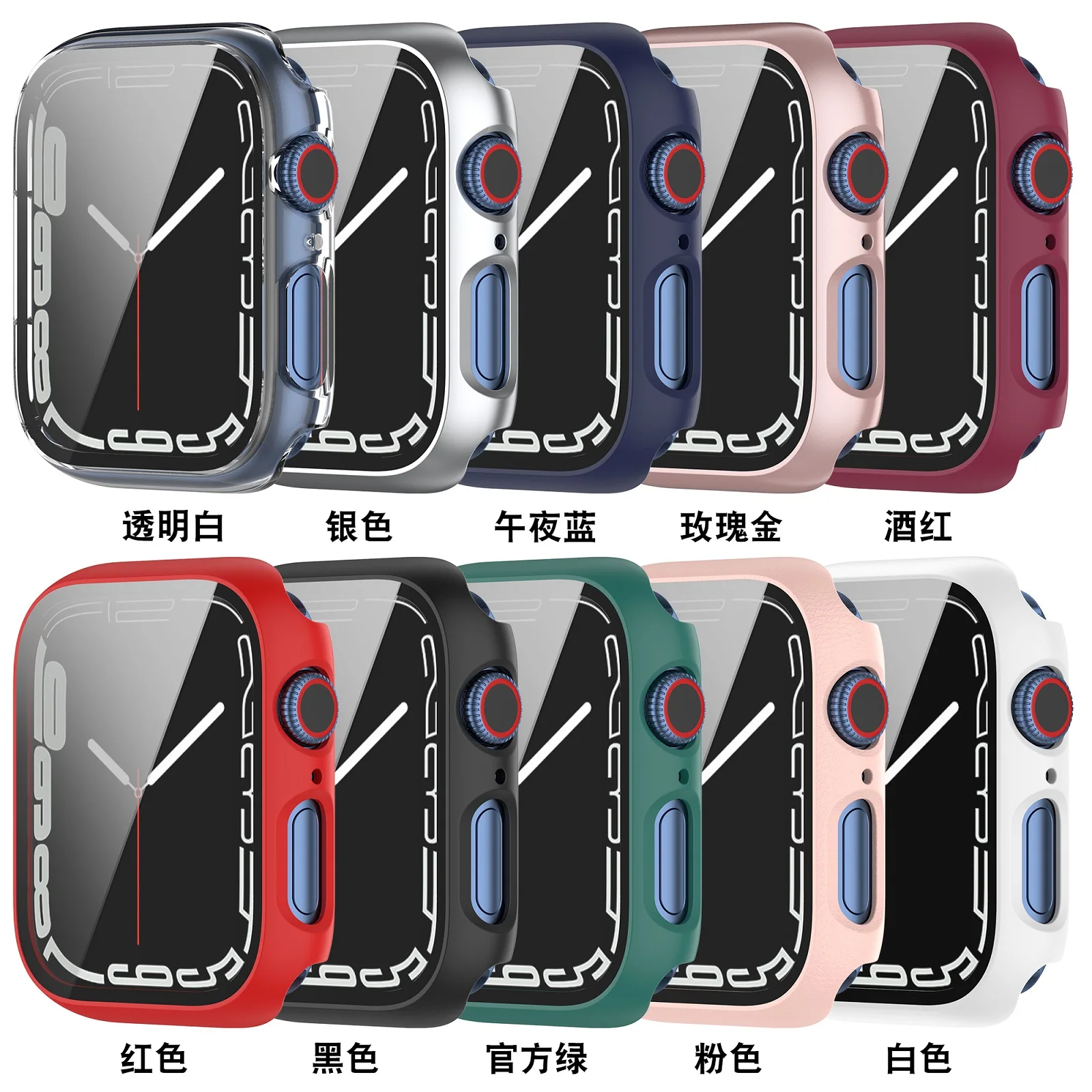 Чехол + Защитная пленка для Apple Watch серии 7, 41 мм, 45 мм с защитной рамкой для экрана, бампер для iWatch серии 7, аксессуары
Чехол + Защитная пленка для Apple Watch серии 7, 41 мм, 45 мм с защитной рамкой для экрана, бампер для iWatch серии 7, аксессуары