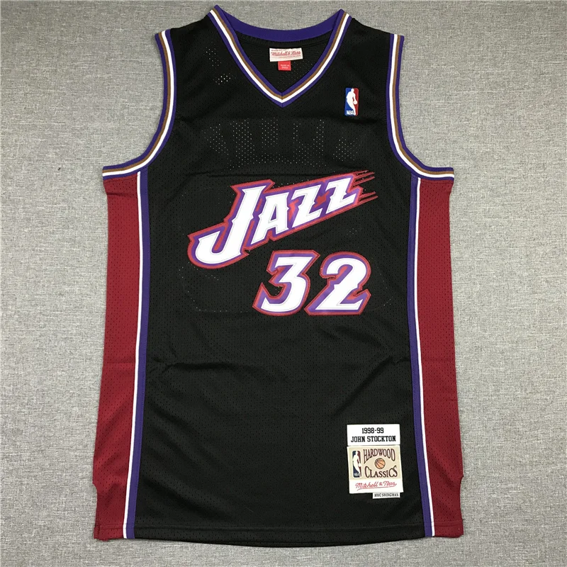 

NBA Utah Jazz 12 John Stockton Men Basketball Jersey 32 Karl Malone 45 Donovan Mitchell The City Version Jerseys