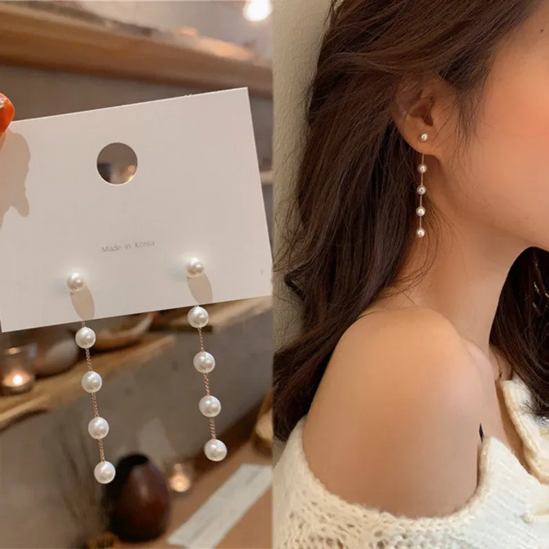 Kpop Trendy Fairy Simulated Pearl Women Long Earrings White Round Pearl Wedding Pendant Earrings Korean Fashion Jewelry Earrings
Kpop Trendy Fairy Simulated Pearl Women Long Earrings White Round Pearl Wedding Pendant Earrings Korean Fashion Jewelry Earrings