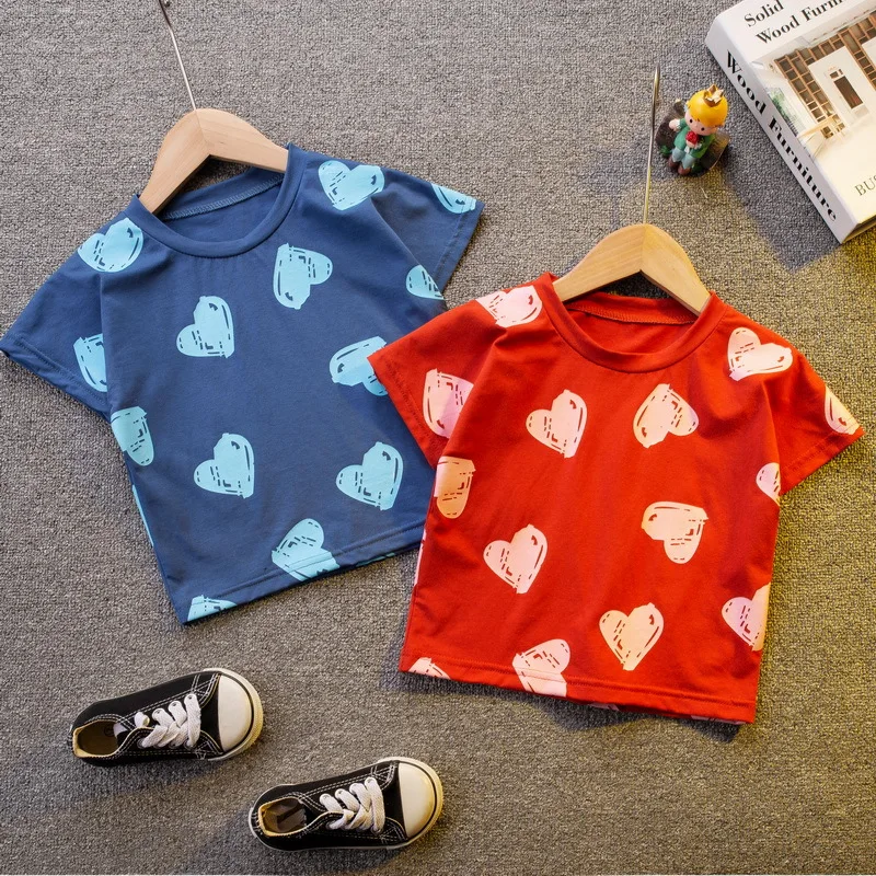 Модная футболка с мультяшным принтом в виде сердца, летняя хлопковая Повседневная футболка с короткими рукавами для маленьких девочек, топ...
Модная футболка с мультяшным принтом в виде сердца, летняя хлопковая Повседневная футболка с короткими рукавами для маленьких девочек, топ...