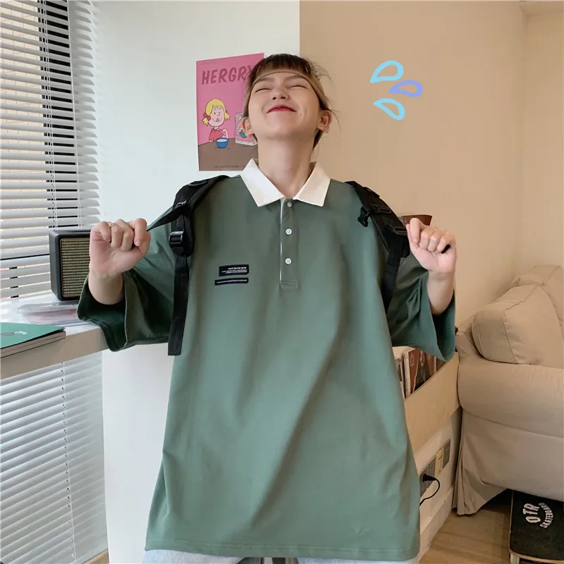 Korean Preppy Colorblock Multicolor Polo T-Shirt Women Short Sleeve Harajuku Student Couple Clothes Kawaii Aesthetic Clothes
Korean Preppy Colorblock Multicolor Polo T-Shirt Women Short Sleeve Harajuku Student Couple Clothes Kawaii Aesthetic Clothes