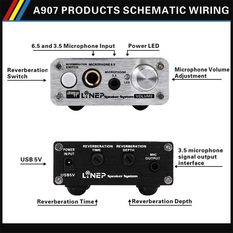 Lynepauaio Moving-Coil Microphone Pre-Amplifier ,Dual-Channel Microphone ,Which Is Suitable With Reverberation Switch Function A
Lynepauaio Moving-Coil Microphone Pre-Amplifier ,Dual-Channel Microphone ,Which Is Suitable With Reverberation Switch Function A