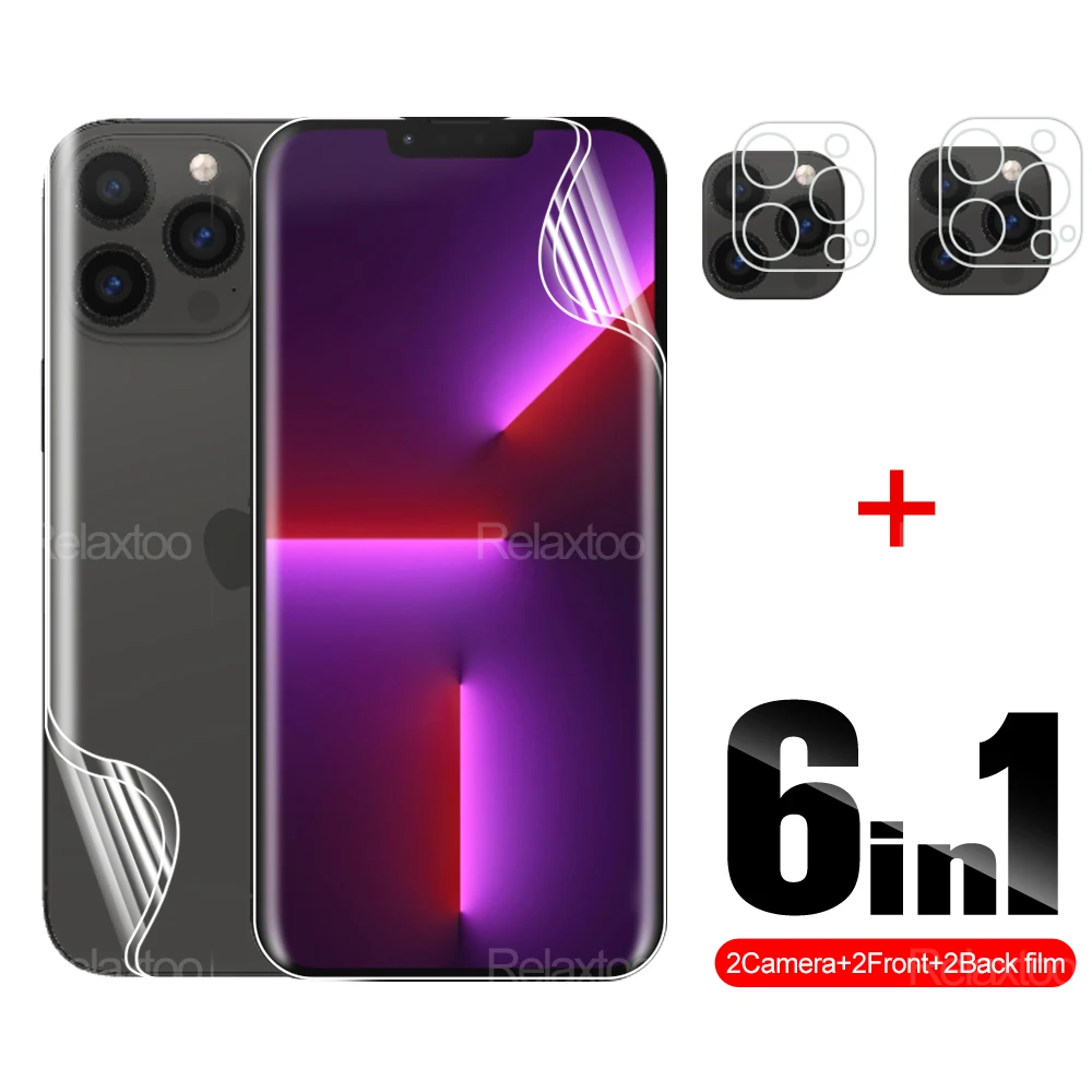 Защитная Гидрогелевая пленка для объектива 6 в 1, задняя крышка для Apple iPhone 13Pro Max 13 Pro 13mini Camera 6,7, Защитное стекло для экрана A2643
Защитная Гидрогелевая пленка для объектива 6 в 1, задняя крышка для Apple iPhone 13Pro Max 13 Pro 13mini Camera 6,7, Защитное стекло для экрана A2643
