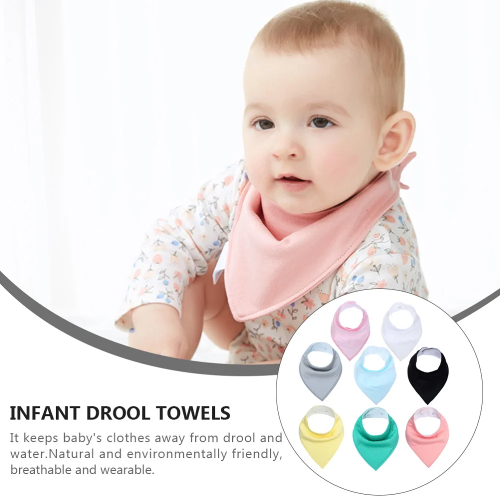 8 Pcs Double-layer Baby Bibs Triangle Newborn Saliva Bibs Color Burp Cloth
8 Pcs Double-layer Baby Bibs Triangle Newborn Saliva Bibs Color Burp Cloth