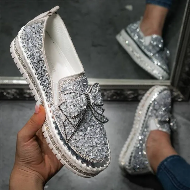 Brand New Female Fashion butterfly-knot Shoes Summer Casual Flat Sneakers Women INS Hot Shining Autumn Sneakers
Brand New Female Fashion butterfly-knot Shoes Summer Casual Flat Sneakers Women INS Hot Shining Autumn Sneakers