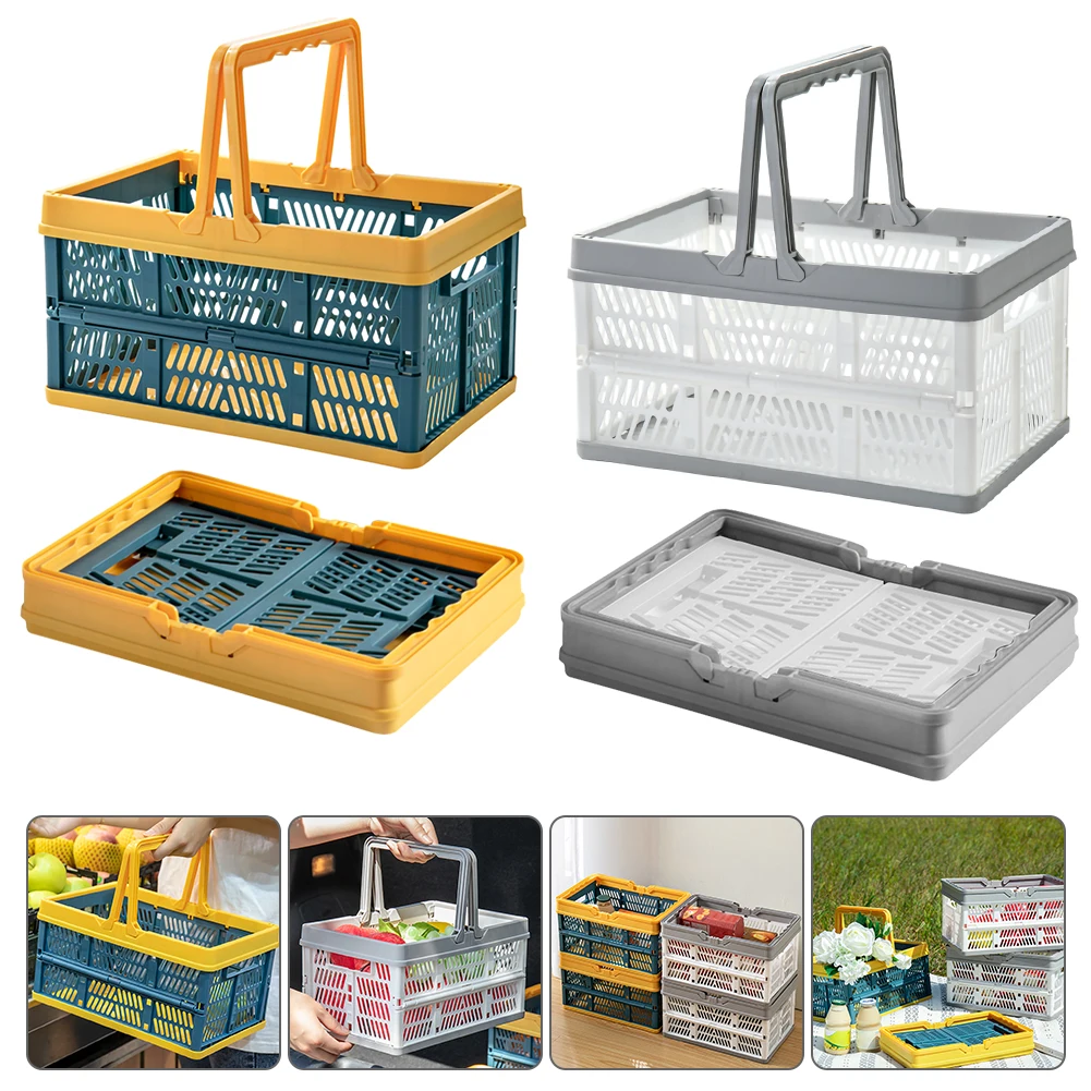 Collapsible Plastic Grocery Shopping Basket Folding Stackable Storage Containers/Bins With Handle Home Storage Laundry Baskets
Collapsible Plastic Grocery Shopping Basket Folding Stackable Storage Containers/Bins With Handle Home Storage Laundry Baskets