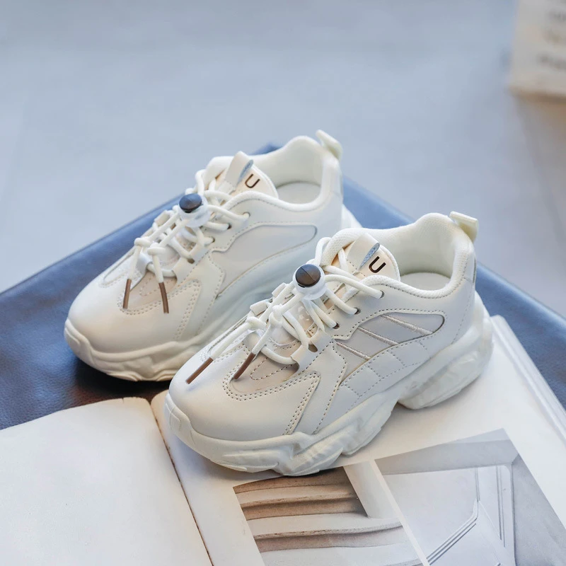 Girls Sneakers Spring 2021 New Children PU Leather Sports Shoes Soft-soled Non-slip Kids Clunky Sneaker Fashion Boys Dad Shoes
Girls Sneakers Spring 2021 New Children PU Leather Sports Shoes Soft-soled Non-slip Kids Clunky Sneaker Fashion Boys Dad Shoes