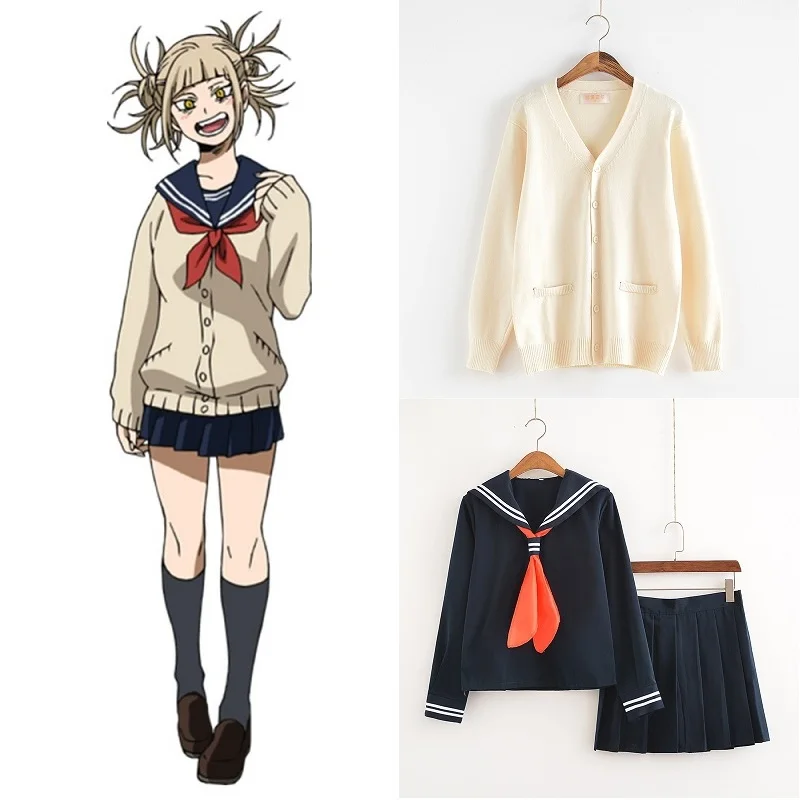 My Hero Academia Cosplay Costume Anime Cosplay Boku no Hero Academia Himiko Toga JK Uniform Women Sailor Suits with Sweaters
My Hero Academia Cosplay Costume Anime Cosplay Boku no Hero Academia Himiko Toga JK Uniform Women Sailor Suits with Sweaters