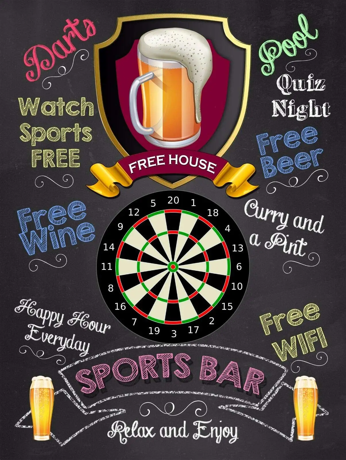 Metal Tin Sign Vintage Art Decoration Sports Bar for Cofe Home Kitchen Office Bar Restaurant Dorm Club or Garage 12"x8"Inch
Metal Tin Sign Vintage Art Decoration Sports Bar for Cofe Home Kitchen Office Bar Restaurant Dorm Club or Garage 12"x8"Inch