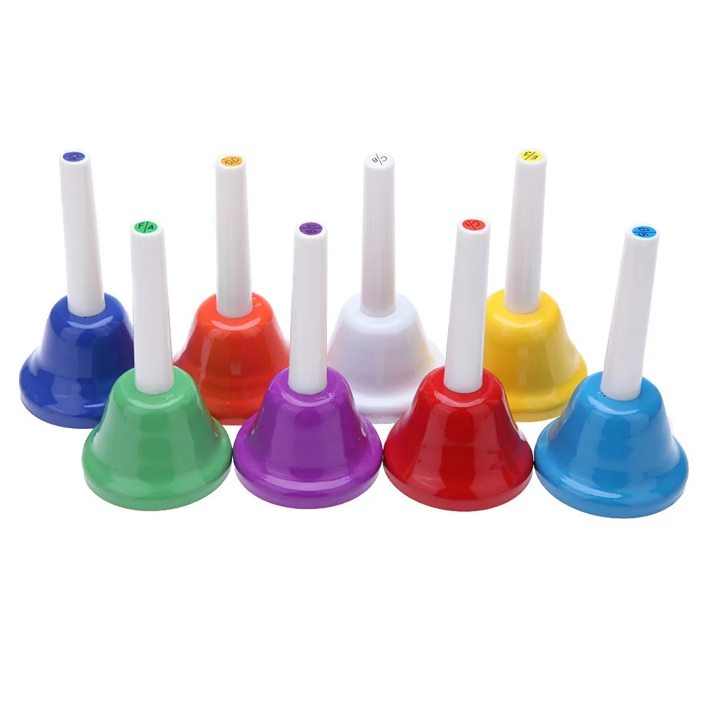 Colorful Hand Percussion Toy Kit 8 Note Tones Bell For Kids Toddler Gift Percussion Instrument Children Musical Toys
Colorful Hand Percussion Toy Kit 8 Note Tones Bell For Kids Toddler Gift Percussion Instrument Children Musical Toys