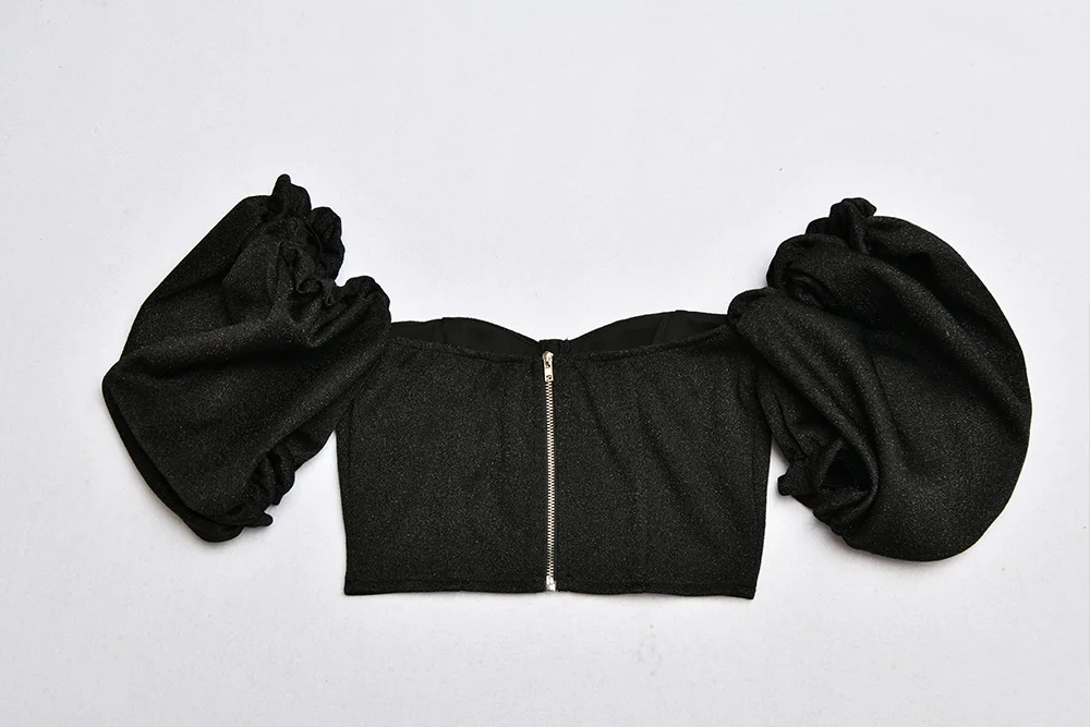 New Summer Fashion 2020 Sexy Short Sleeve Backless Black Bodycon Top High Street Women Tops Crop Camis
New Summer Fashion 2020 Sexy Short Sleeve Backless Black Bodycon Top High Street Women Tops Crop Camis