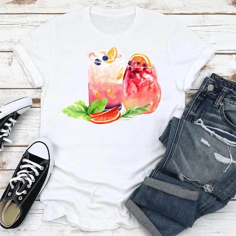Summer Juice Beach Holiday Holiday Fashion Short Sleeve Women Clothes Print Cartoon Tshirt Female Tee Top Graphic T-shirt
Summer Juice Beach Holiday Holiday Fashion Short Sleeve Women Clothes Print Cartoon Tshirt Female Tee Top Graphic T-shirt