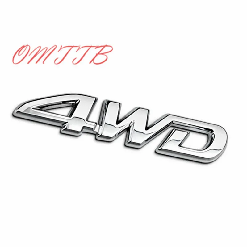Металлический хромированный 3d-значок-эмблема 4WD наклейка на автомобиль задний