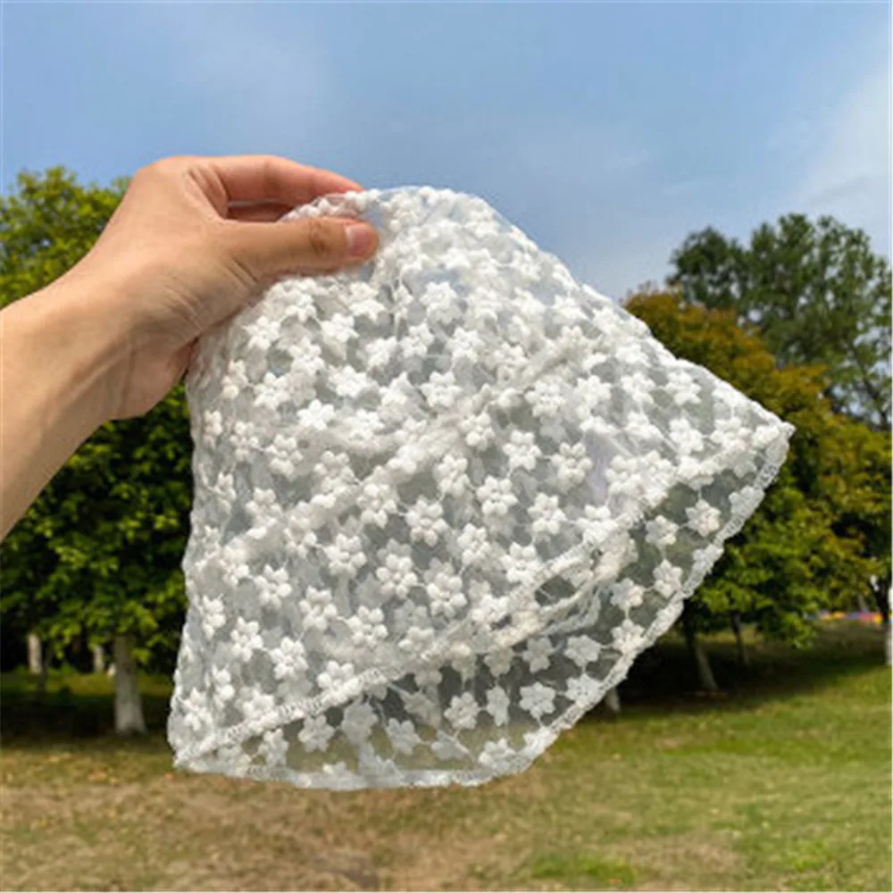 Fashion Flower Hollow Embroidery Lace Bucket Hat Female Summer Korean Japan Latest Breathable Thin Mesh Sun Fisherman Hat Visor
Fashion Flower Hollow Embroidery Lace Bucket Hat Female Summer Korean Japan Latest Breathable Thin Mesh Sun Fisherman Hat Visor