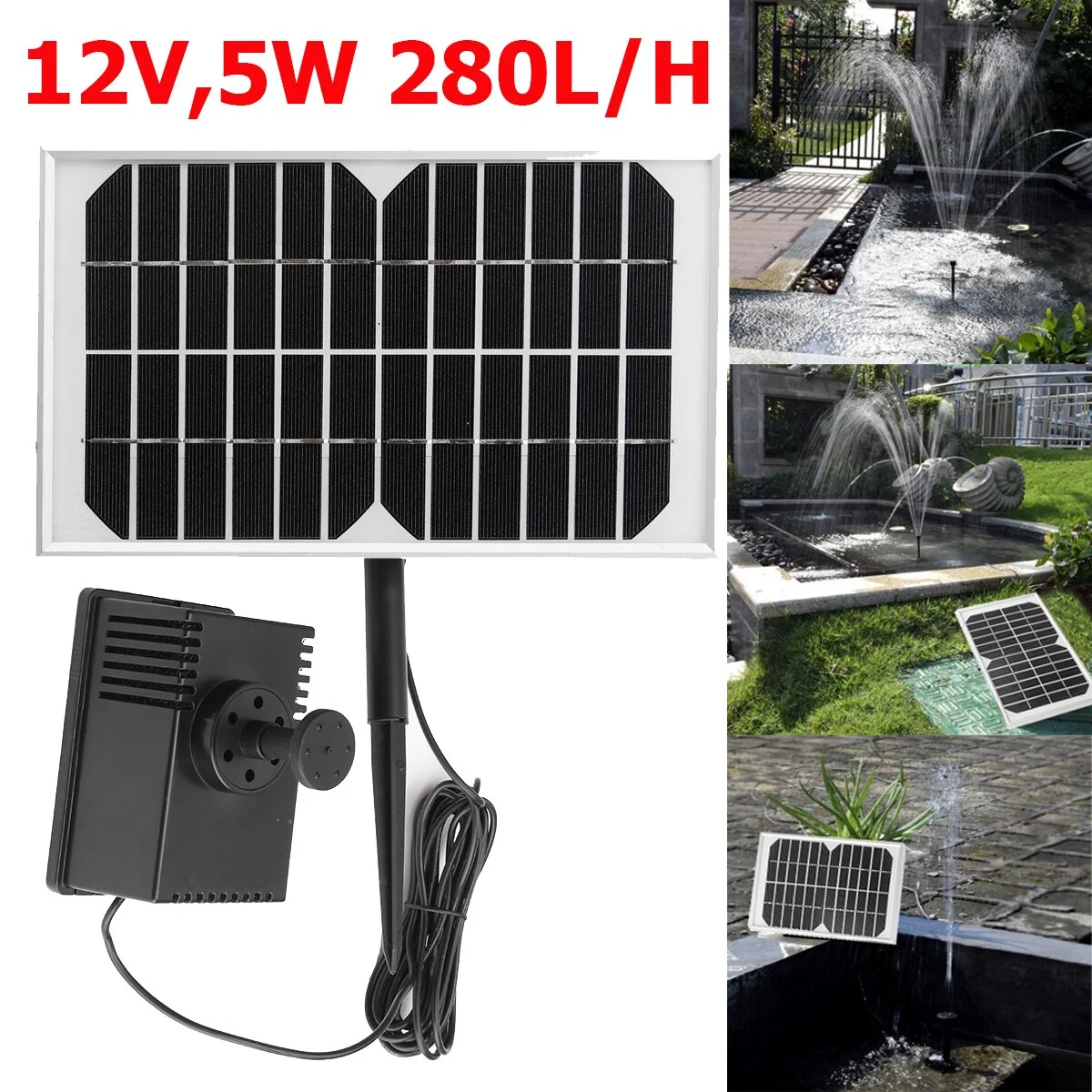 5W Solar Powered Garden Fountain Pump Solar Garden Fountains Waterfalls Power Solar Bird Fountain Water Pump Bird Bath Fountain
5W Solar Powered Garden Fountain Pump Solar Garden Fountains Waterfalls Power Solar Bird Fountain Water Pump Bird Bath Fountain