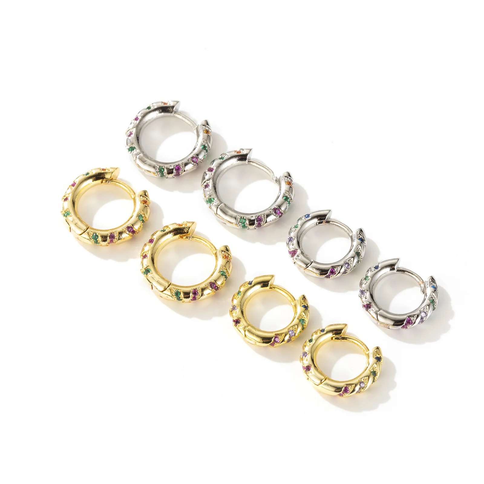 Ear Buckle Circel Earring Colorful Pave Zircon Hoop Earrings for Women CZ Pendientes Brincos Joyeria Piercing Pendientes Jewelry
Ear Buckle Circel Earring Colorful Pave Zircon Hoop Earrings for Women CZ Pendientes Brincos Joyeria Piercing Pendientes Jewelry