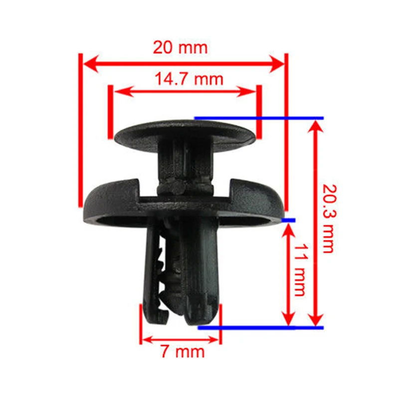 20pcs Fender Splash Shield Push Rivet Fastener Retainer Clips 7mm For Toyota 90467-07164 Suzuki 09409-07332 Mazda 9S9AK-07332
20pcs Fender Splash Shield Push Rivet Fastener Retainer Clips 7mm For Toyota 90467-07164 Suzuki 09409-07332 Mazda 9S9AK-07332