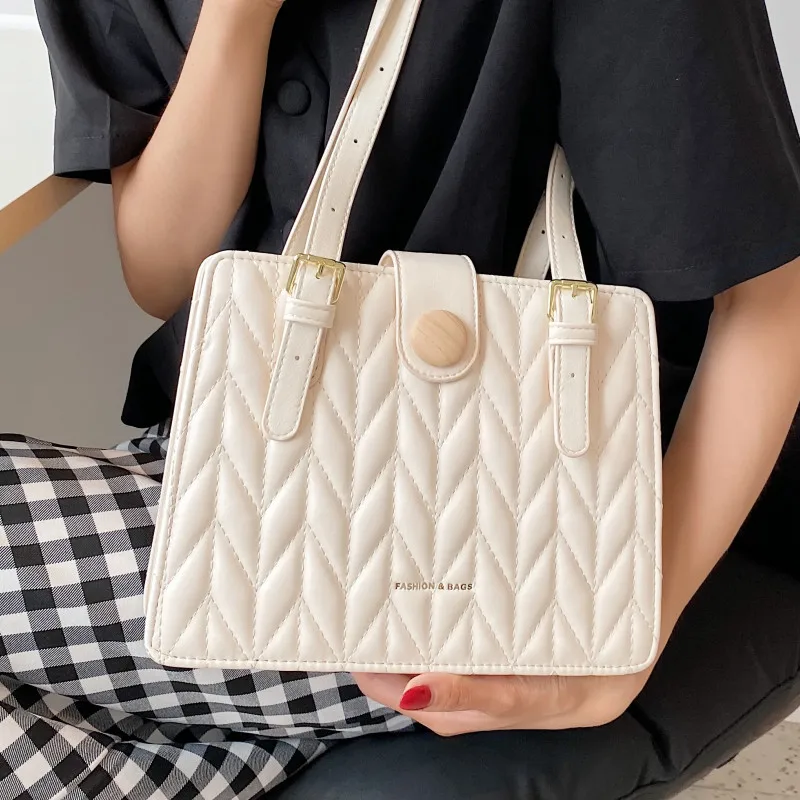 Sewing Thread Pattern Tote Bags for Women Luxury Pu Leather Shoulder Bag Quilted Handbags Ladies Brand Designer Square Bags Sac
Sewing Thread Pattern Tote Bags for Women Luxury Pu Leather Shoulder Bag Quilted Handbags Ladies Brand Designer Square Bags Sac
