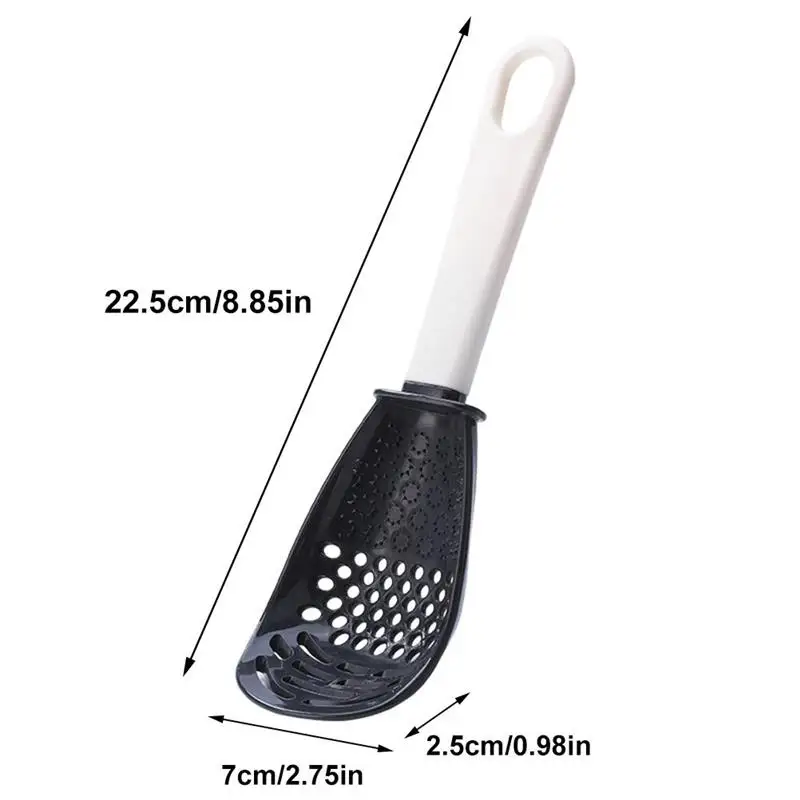 Potato Garlic Press Multifunctional Strainer Scoop Drain Colander Presser Grinding Spoon Cooking Kitchen Accessories Gadget Tool
Potato Garlic Press Multifunctional Strainer Scoop Drain Colander Presser Grinding Spoon Cooking Kitchen Accessories Gadget Tool