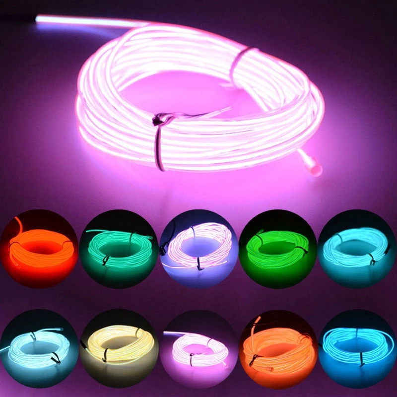 1M/3M/5M EL Wire Strip USB Neon LED Light Rope Lights Glowing for Automotive Interior Car Decoration and Cosplay Dance Party
1M/3M/5M EL Wire Strip USB Neon LED Light Rope Lights Glowing for Automotive Interior Car Decoration and Cosplay Dance Party