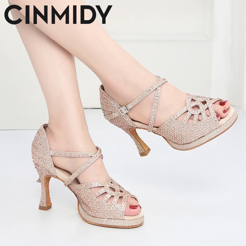 CINMIDY New Soft Sole Woman Latin Dance Shoe Ballroom Party Ladies High Heels 5CM-10CM Sandals Wedding Shoes Silver
CINMIDY New Soft Sole Woman Latin Dance Shoe Ballroom Party Ladies High Heels 5CM-10CM Sandals Wedding Shoes Silver