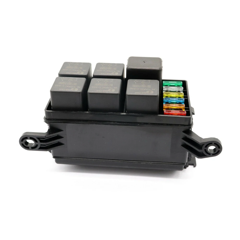 Universal Fitment 6-Way Fuse Box Relay 6 Relays 12V Car Truck ATC/ATO Fuse Holder Relay Fuse Panel Box Car Accessories
Universal Fitment 6-Way Fuse Box Relay 6 Relays 12V Car Truck ATC/ATO Fuse Holder Relay Fuse Panel Box Car Accessories