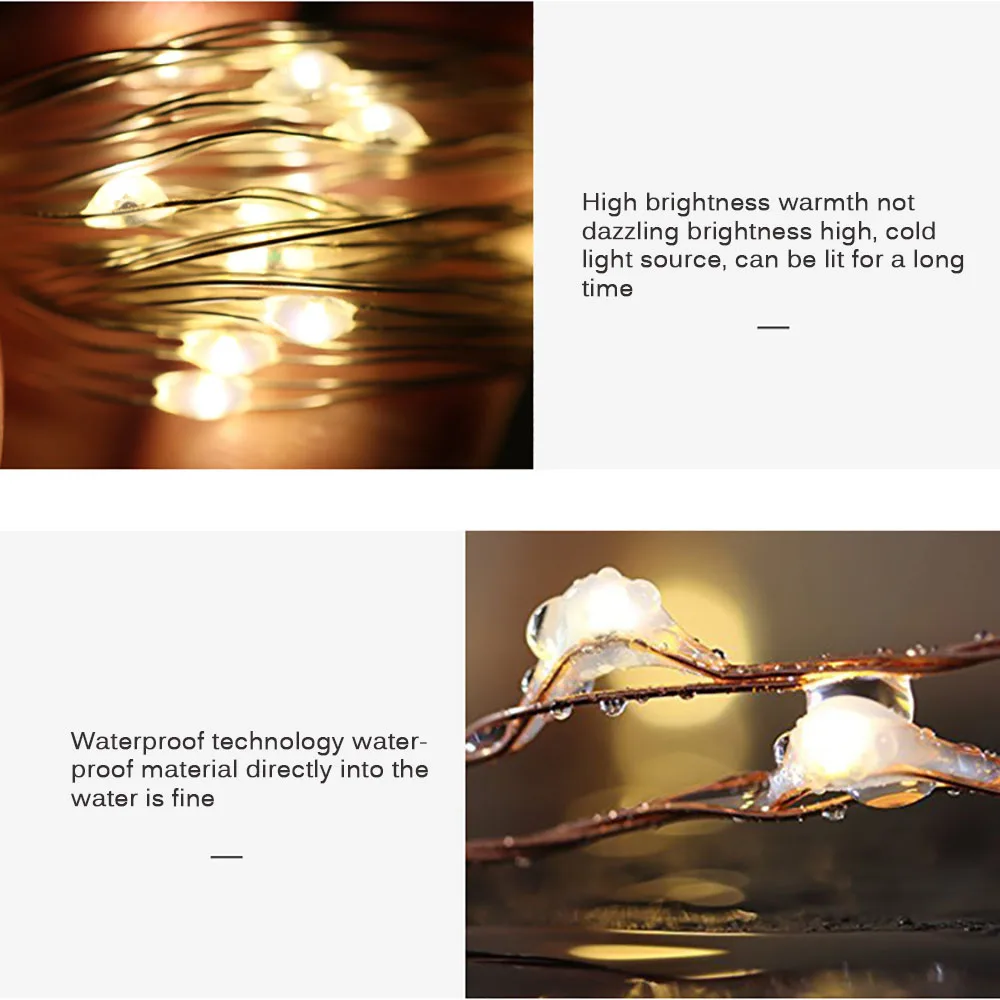 Mini LED String Lights 2M 20leds Copper Wire Garland Home Christmas Wedding Party Decoration Powered By 6V Battery Fairy Light
Mini LED String Lights 2M 20leds Copper Wire Garland Home Christmas Wedding Party Decoration Powered By 6V Battery Fairy Light