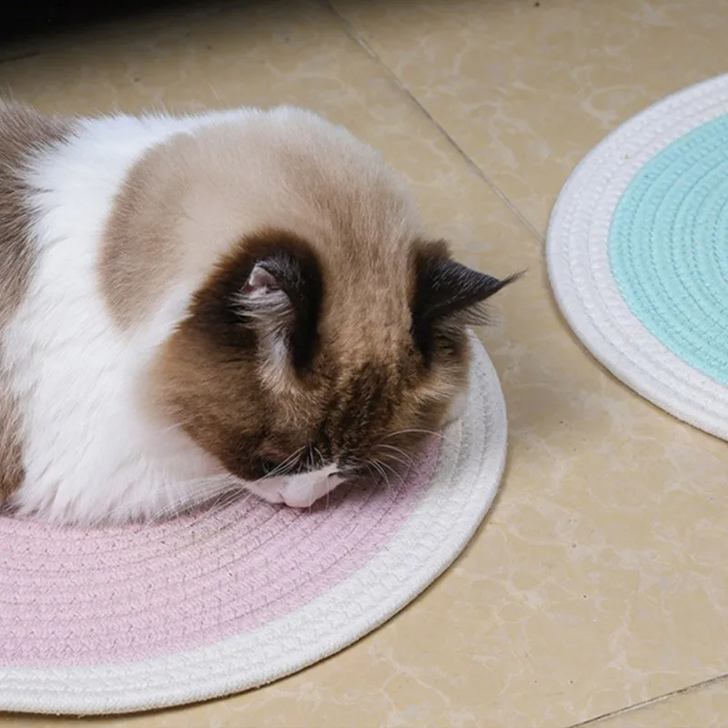 Cat Accessories Scratch Mat Pet Cat Claw Handmade Natural Cotton Cat Toy Floor Scratching Pad Rug Protect Carpets Sofas Dropship
Cat Accessories Scratch Mat Pet Cat Claw Handmade Natural Cotton Cat Toy Floor Scratching Pad Rug Protect Carpets Sofas Dropship