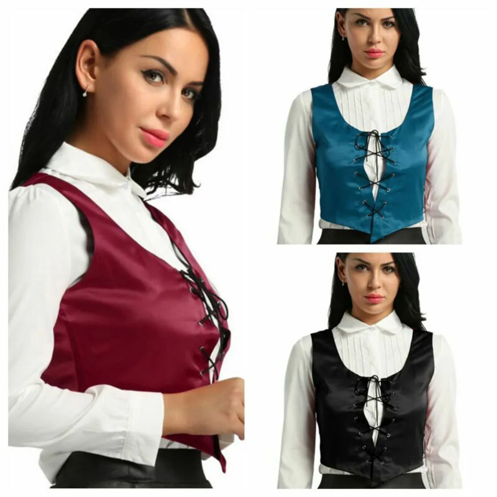 Women's Short Waistcoat Medieval Dress Retro Solid Round Neck Tie British Style Women's Wear elegant vestidos Femme Streetwear
Women's Short Waistcoat Medieval Dress Retro Solid Round Neck Tie British Style Women's Wear elegant vestidos Femme Streetwear