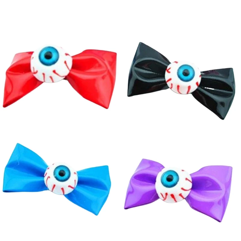 573B Halloween Costume Crazy Eyeballs Barrettes Leather Bow Hairpin Novelty Headdress
573B Halloween Costume Crazy Eyeballs Barrettes Leather Bow Hairpin Novelty Headdress