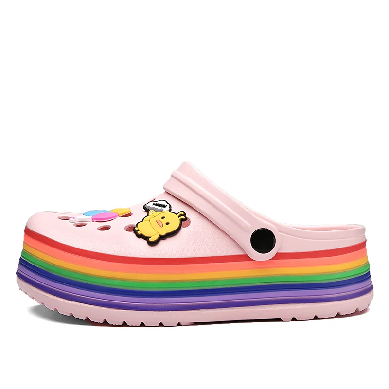 2021 New Women's Thick Soled Sandals Summer Leisure Antiskid Slippers for Women EVA Rainbow Sports Shoes for Women Sandals
2021 New Women's Thick Soled Sandals Summer Leisure Antiskid Slippers for Women EVA Rainbow Sports Shoes for Women Sandals