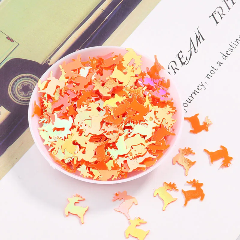 240pcs/Pack 10mm Christmas Deer Shape Sequins Paillettes DIY Crafts PVC Loose Sequin Scrapbook Ornaments Decoration Accessories
240pcs/Pack 10mm Christmas Deer Shape Sequins Paillettes DIY Crafts PVC Loose Sequin Scrapbook Ornaments Decoration Accessories